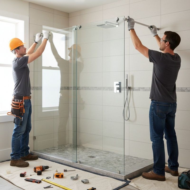 Local Shower Glass Installation pros at work