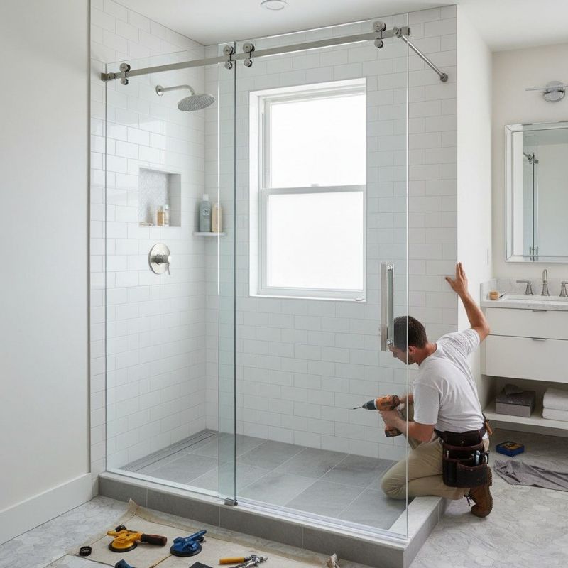 Shower Glass Installation