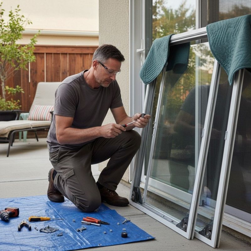 Patio Door Track Repair in Conroe, TX