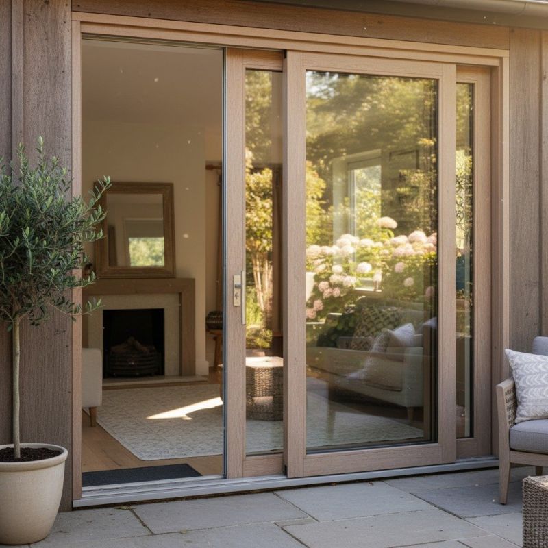 Wood Sliding Door Installation in Overland Park, KS